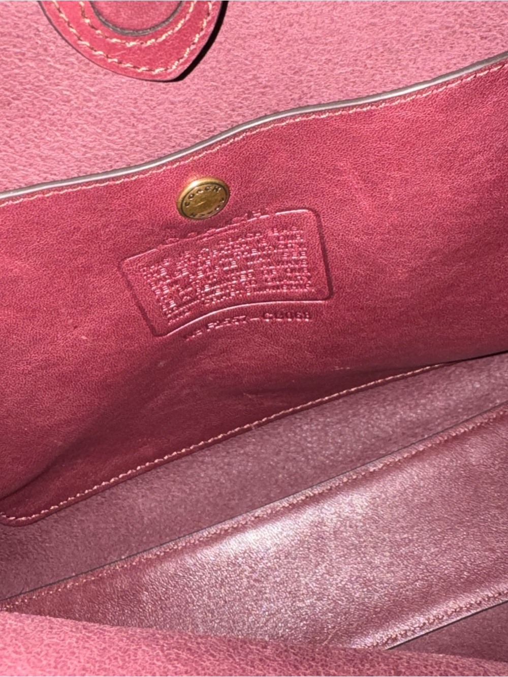 Coach Brooklyn 28 hobo Shoulder Bag in Burgundy - Picture 5 of 5